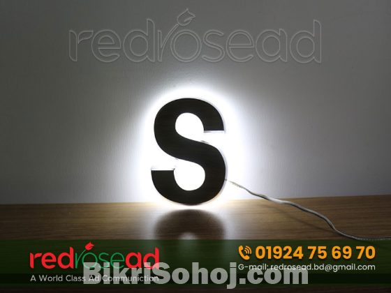 Acrylic 3D Letter Indoor Signage. SS Acrylic Letter